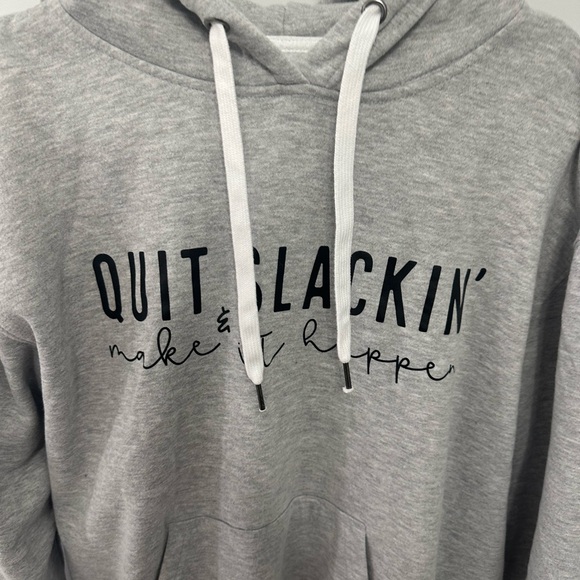 8/$20 Active USA Gray Motivational Hoodie - Picture 3 of 5